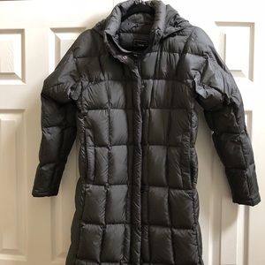 Grey North face winter coat